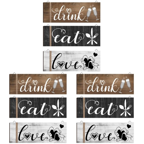 Pcs kitchen wooden sign - 9,