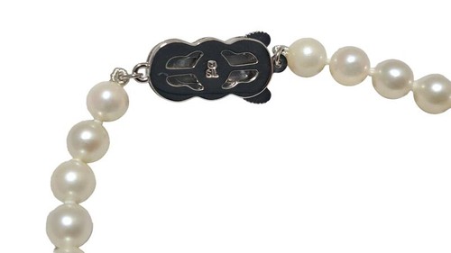 Mikimoto pearl necklace choker - pearl,