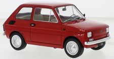 Fiat 126 1972 red diecast