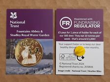 National Trust FOUNTAINS ABBEY Christmas Deers Charity Pin Badge