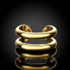 Open double line ring - open,