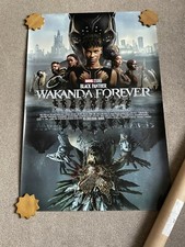 Marvel Black Panther Wakanda Forever Original Cinema Quad Poster