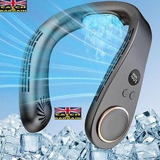 Neck Fan Air Conditioner Bladeless Neck Fan Wearable 5500mAh Rechargeable (E736)
