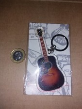Gibson Hummingbird acoustic guitar acrylic keyring BNMIP