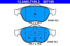 Brake pads 13.0460-7159.2 ATE for RENAULT VEL SATIS LAGUNA II ESPACE Mk IV