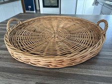 Vintage 2 Handles Cane Wicker