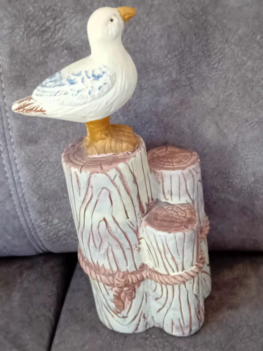 Nautical porcelain seagull - , on