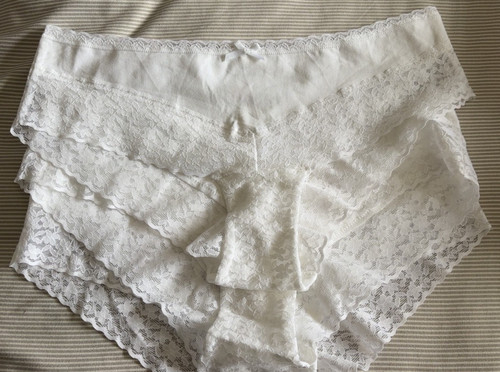 White laced senza knickers - laced, la