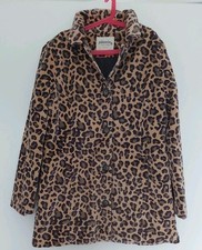 Mini Boden Girls NEW Johnnie b Velvet Coat, Leopard print,Age 11-12,NWOT