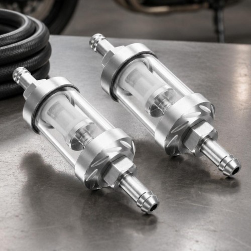 8mm motorcycle chrome glass - 2x,