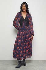 Warehouse Black Maxi Dress