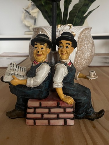 Laurel and hardy statue - and,