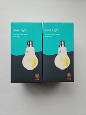 2 x Hive Active Light Bulb Dimmable 9W Warm White B22 Bayonet Fitting