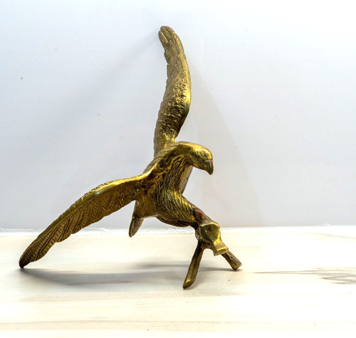 Large vintage brass eagle - large,