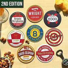 Arsenal 2nd Edition Football Beer Mat Coasters - The Perfect Gift (8-pack)