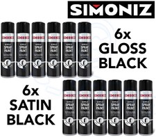 Simoniz Black Spray Paint - 6x