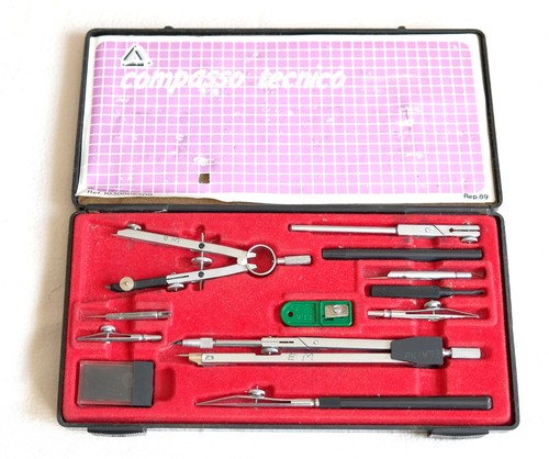 Vintage technical drawing - drawing, set.