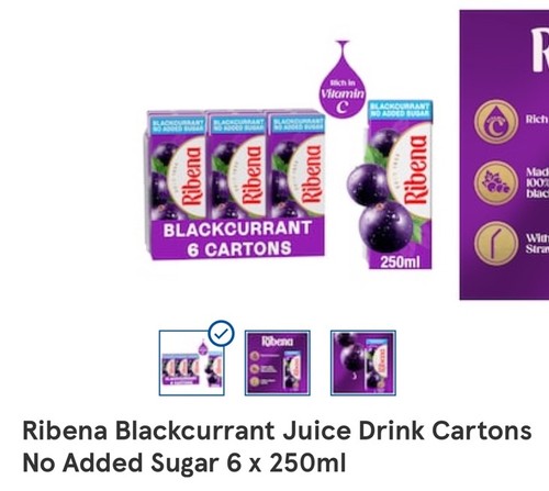 Ribena blackcurrant fruit - ribena,