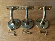 3 Brass Hand Rail Brackets