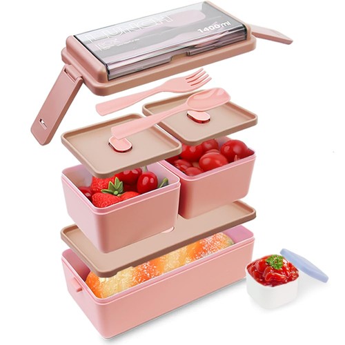 Lunch box double stackable - box,
