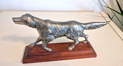 Metal dog ornament - dog,