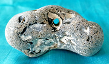 Large natural hag stone - a,