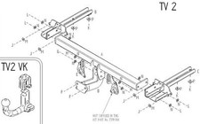 Towtrust Fixed Flange Towbar