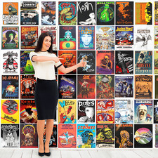 ROCK MUSIC CONCERT POSTERS VINTAGE PRINTS GIG RETRO A4 A5 FULLY LAMINATED VOL 4