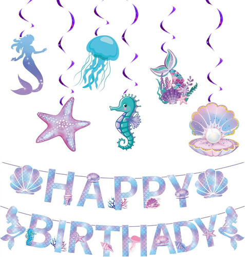 Mermaid themed birthday - mermaid-themed, party