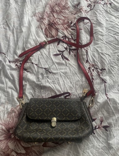 Brown monogram crossbody bag - monogram,