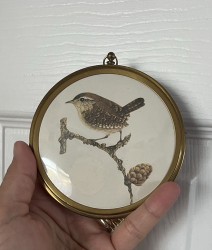 Vintage brass round - vintage, frame