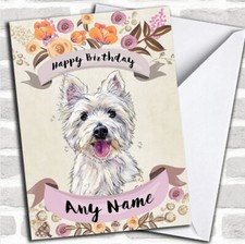 Rustic Gold Dog Westie West