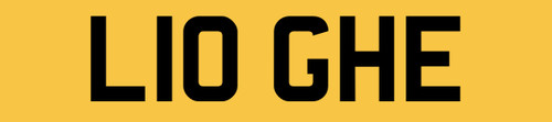 Logie number plate private - plate,