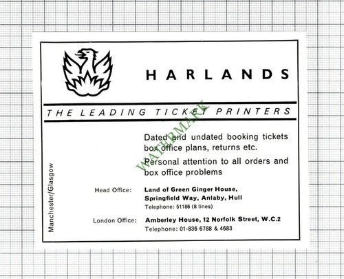 Harlands ticket printers - harlands,