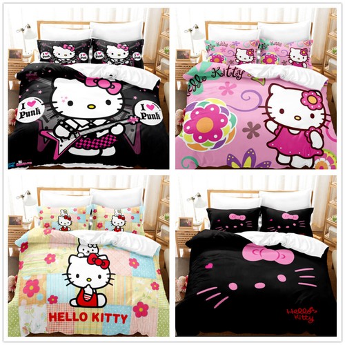 Girls hello kitty duvet quilt - hello,