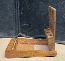 1940s VINTAGE WOODEN DARTS CASE SOLID OAK