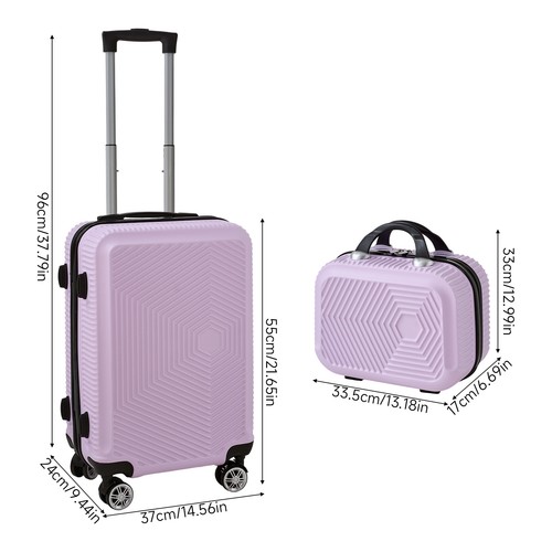 2pcs hard shell suitcase set - hard, 4