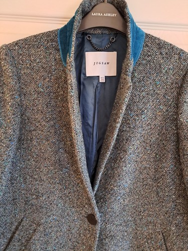 Jigsaw teal grey and green - teal,