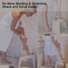 A Pedicure Shower Foot Stool Leg Shaving Aid