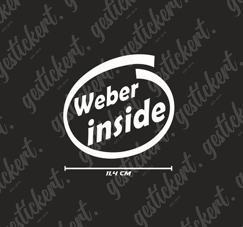 Weber inside sticker decal - 1x,
