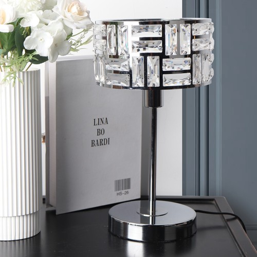 Tillie chrome crystal table - tillie,