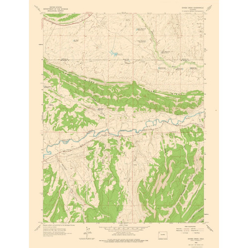 Topographical map divide - -,