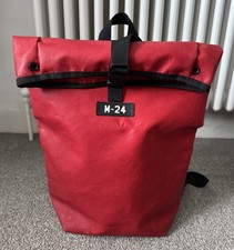 M-24 Roll-Top Backpack Rucksack. Ultra tough truck tarpaulin. Size Medium.