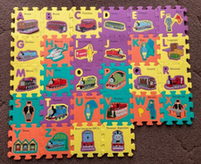 Vintage Thomas Tank Large Eva Foam ABC Alphabet Letters Shapes Floor Mat Jigsaw
