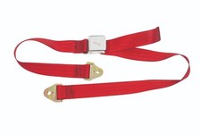 JAGUAR MK2 XK120 STATIC SEAT BELT 2 POINT FIXING RED PERIOD LOOKING BF2004/3