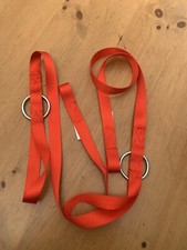 2 x Chain Saw Strops / Straps Loop Ends And Ring - Label with SWL and ID number
