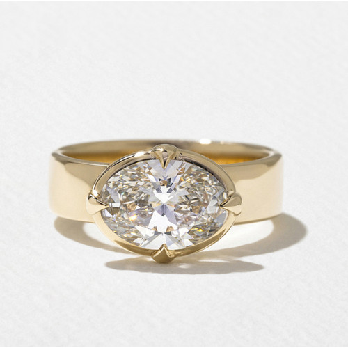 Diamond wedding ring - ring, 18k