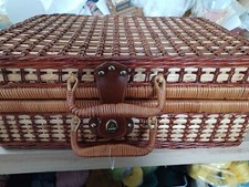 vintage wicker picnic hamper