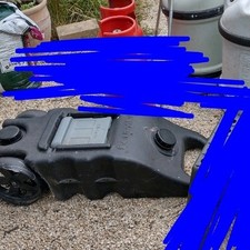 Grey Waste Rolling Transport Carrier Container Barrel Caravan Motorhome