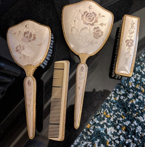 Vintage 1940 brush comb and - vintage,